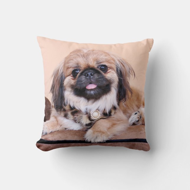Zoe - Pekingese Kussen (Voorkant)