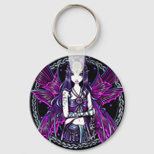 Zoe Pink Moon & Stars Fairy Sleutelhanger