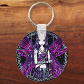 Zoe Pink Moon & Stars Fairy Sleutelhanger (Voorkant)