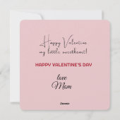 ZOE TEKENTJE MET HARTJES VALENTIJN FEESTDAGENKAART (Achterkant)