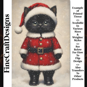 Zoe Zwart Kittensinterklaas Uitrusting BW1 Decoupa Tissuepapier