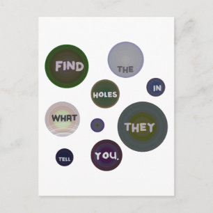 Zoek de gaten in wat ze je Briefkaarten vertellen