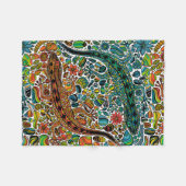 Zoek de gekko's fleece deken (Voorkant (Horizontaal))