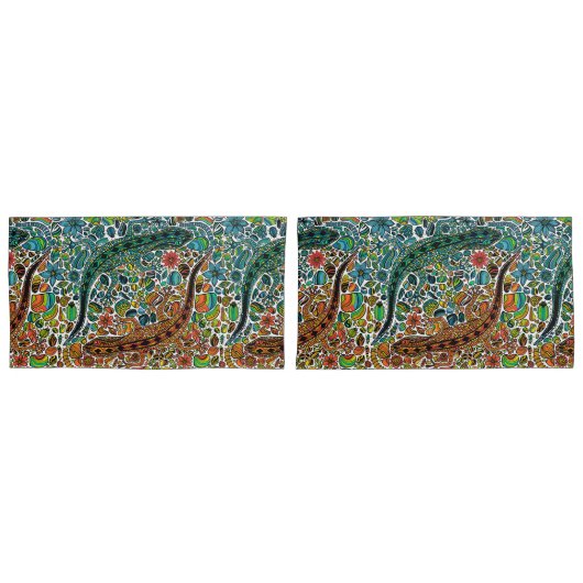 Zoek de gekko's kussensloop (Voorkant-Set)