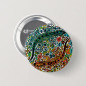 Zoek de gekko's ronde button 5,7 cm (Voorkant /achterkant)