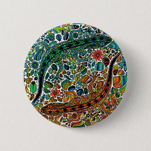 Zoek de gekko's ronde button 5,7 cm