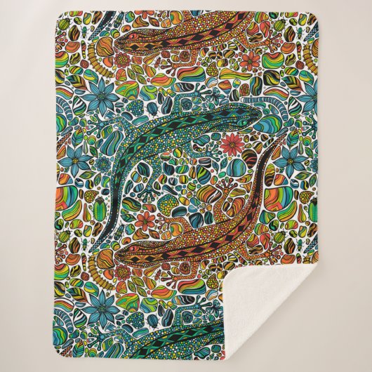 Zoek de gekko's sherpa deken (Voorkant)