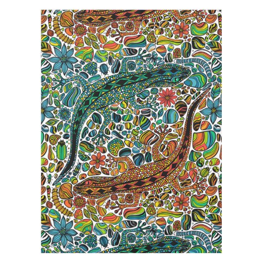 Zoek de gekko's tafelkleed (Voorkant)