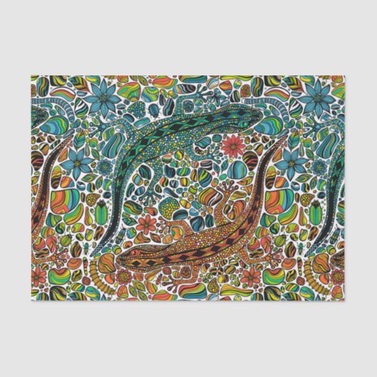 Zoek de gekko's tissuepapier (Voorkant)