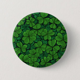Zoek de gelukkige klaver 2 ronde button 5,7 cm