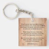 Zoek de Here Jeremia vers Christelijk monogram Sleutelhanger (Voorkant)