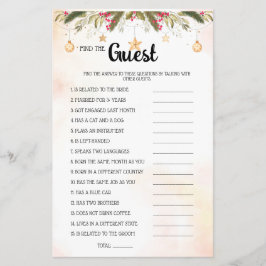 Zoek de Kaart voor het kerst-Vrijgezellenfeest voo