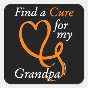 Zoek een crème/hart/opa...RSD/CRPS Vierkante Sticker