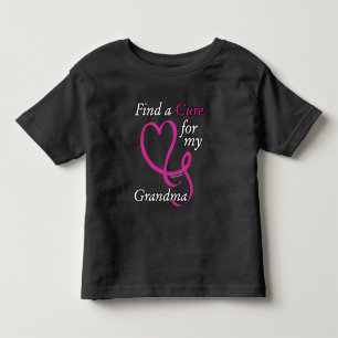 Zoek een kuur/hart/oma...borstkanker kinder shirts