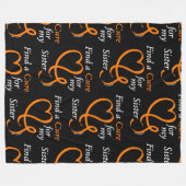 Zoek een kuur/hart/zuster...RSD/CRPS Fleece Deken (Voorkant (Horizontaal))