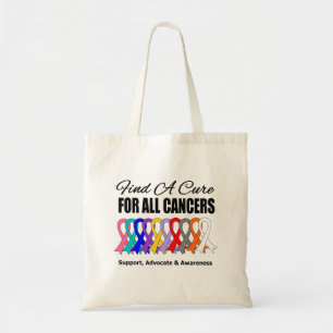 Zoek een zuivere linten voor alle kanker tote bag