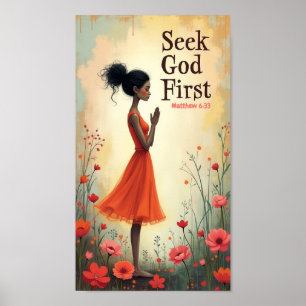 Zoek God First Poster