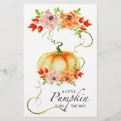 Zoek het Baby shower van de Gast Bingo Pumpkin (Achterkant)