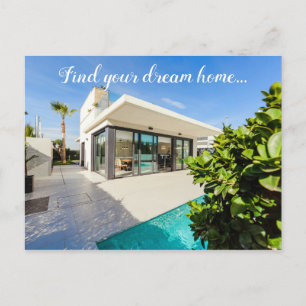 Zoek het Briefkaart van uw Dream Home Real Estate 