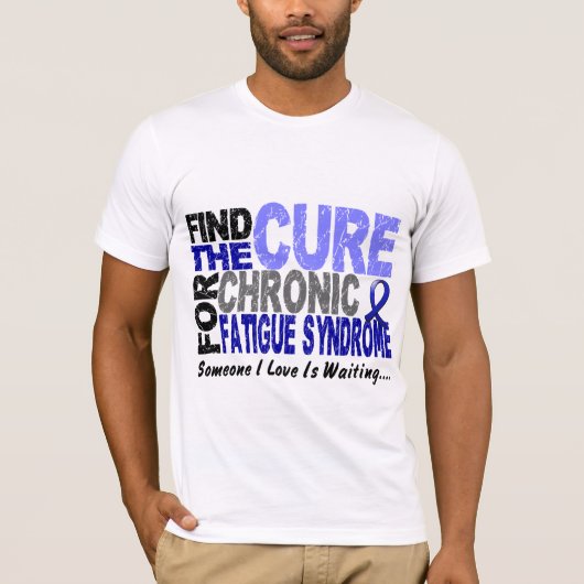 Zoek het Cure CFS Chronic Fatigue Syndrome T-shirt (Voorkant)