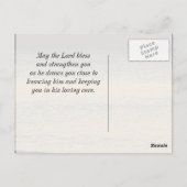 Zoek het eerste koninkrijk van God, Matthew 6:33 O Briefkaart (Achterkant)