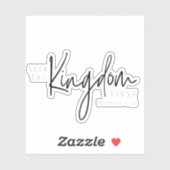 Zoek het koninkrijk eerst Christelijk Sticker (Vel)