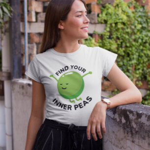 Zoek je binnenkant erwten t-shirt