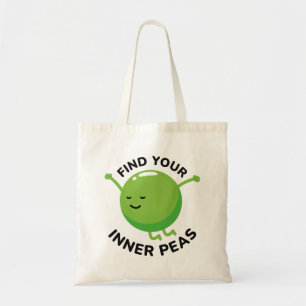 Zoek je binnenkant erwten tote bag