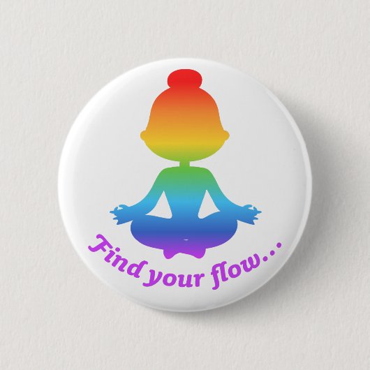 Zoek je Button (regenboog) (Voorkant)