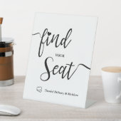 Zoek je minimale bruiloft reclamebord met voetstuk (Insitu)