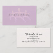 Zoek je stroommeter Pose Yoga Visitekaartje (Voorkant / Achterkant)