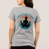 Zoek je vrede Tri-Blend shirt (Achterkant)