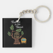 Zoek me in het bos sleutelhanger (Achterkant)