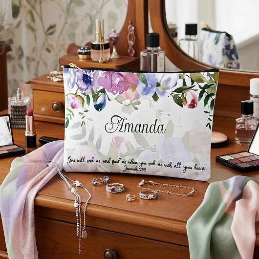 Zoek me met heel je hart, bloemengepersonaliseerd etui