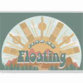 Zoek me zwevende Sticker (Voorkant)