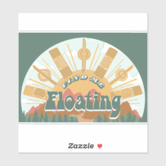 Zoek me zwevende Sticker