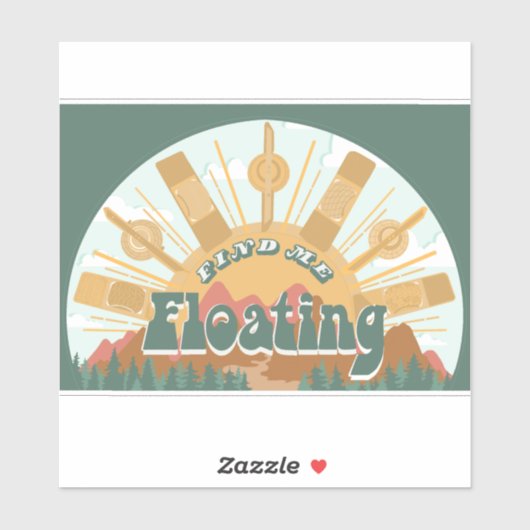 Zoek me zwevende Sticker (Vel)