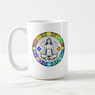 Zoek Serenity Meditatie Yoga Spiritueel Koffiemok