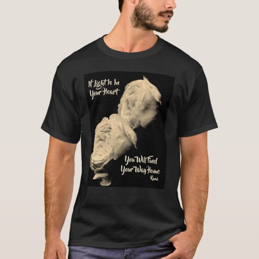 Zoek uw manier waarop u thuis Inspirerend roemijfe T-shirt (Voorkant)