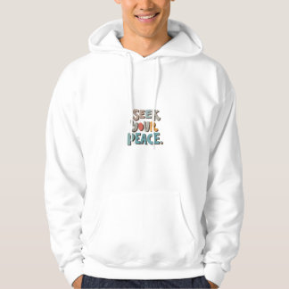 Zoek uw vrede hoodie