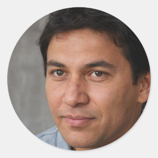 Zoek uw vrede ronde sticker