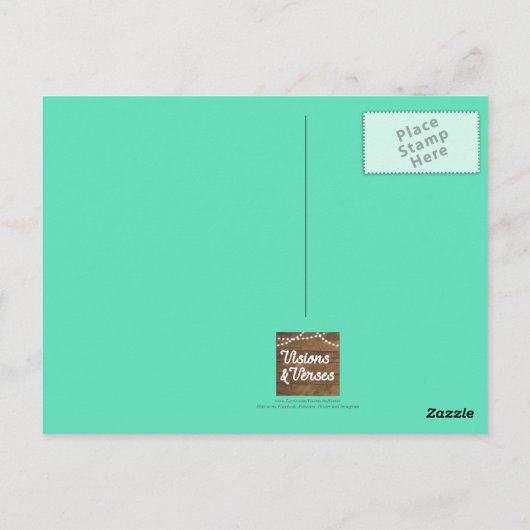 Zoek Ye eerst het koninkrijk Gods Inspirerend Briefkaart (Achterkant)