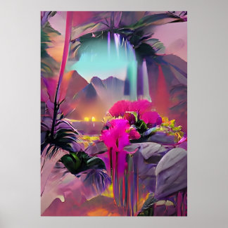 Zoekbakkunst - Psychedelische ruimtes Poster