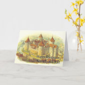 zoeken Medieval Castle Birthday Card Kaart (Gele Bloem)