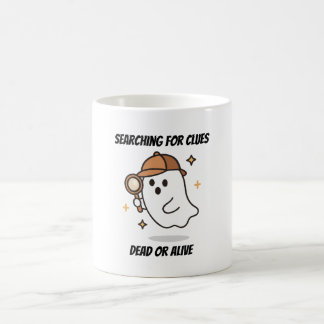 Zoeken naar Aanwijzingen Detective Spook Halloween Koffiemok