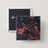 Zoeken naar overlevende van een supernova-explosie vierkante button 5,1 cm (Voorkant /achterkant)