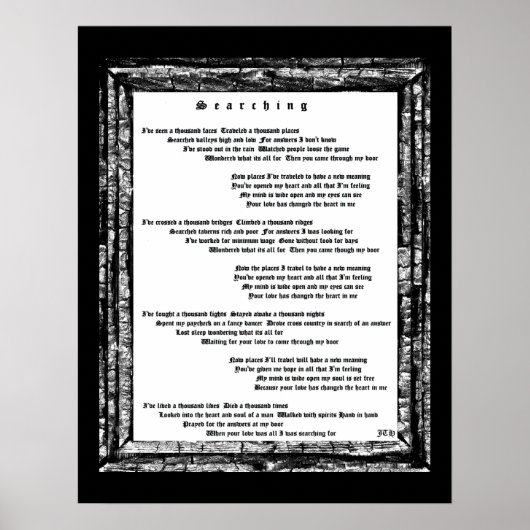 Zoeken Poster (Voorkant)