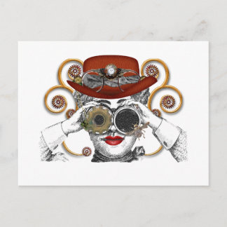 zoekende naar steampunk steampunk kerel briefkaart