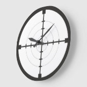 zoeker doelwit symbool wapen pistool leger grote klok (Hoek)