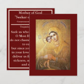 Zoeker van de verloren gebedskaart kaart (Voorkant / Achterkant)